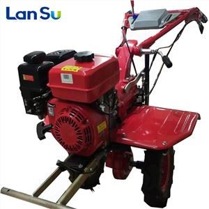 Greatbull 6.5HP gazolin pouvwa mini tè tiller cultivator ak kote yo pote kondwi men jaden rotary cultivator