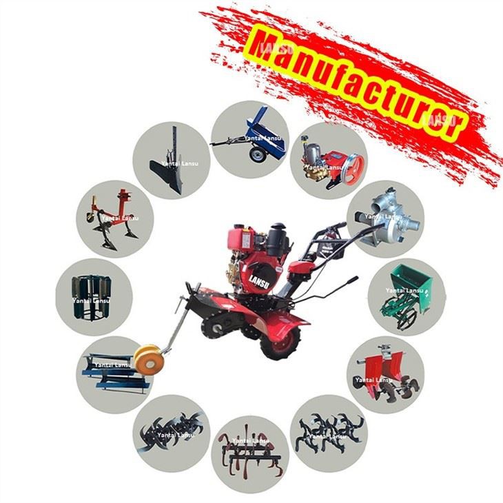 Zouti Swen Gazon Manyèl Rotary Tiller Farm Kiltivatè ak Gazolin Tiller